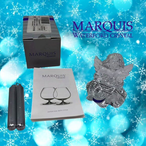Waterford Other - NEW Waterford Crystal Marquis Sitting‎ Angel Germany Christmas Holidays 40028361
